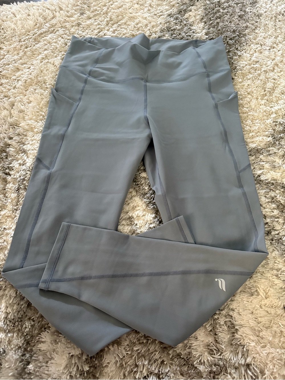 Fabletics High-Waist Pocket Leggings in Slate Gray